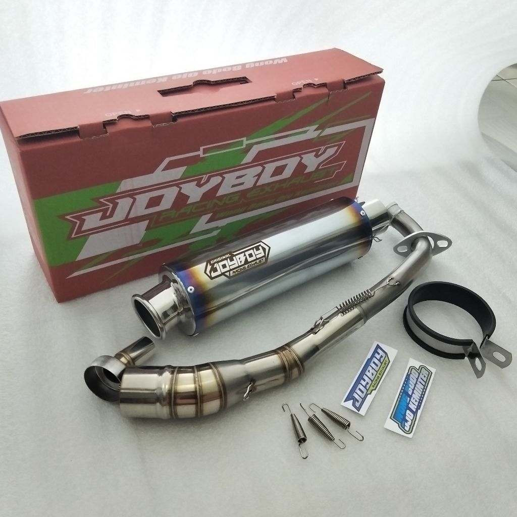 Knalpot Joyboy Racing suara bas empuk free DB killer cocok untuk motor Beat, Vario, Scoopy, Mio, NMA