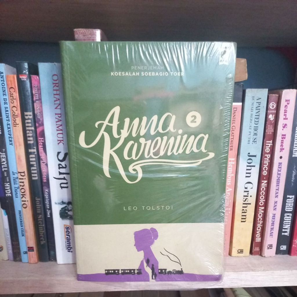 Buku novel Anna Karenina 2 KPG Oleh Leo Tolstoi segel original