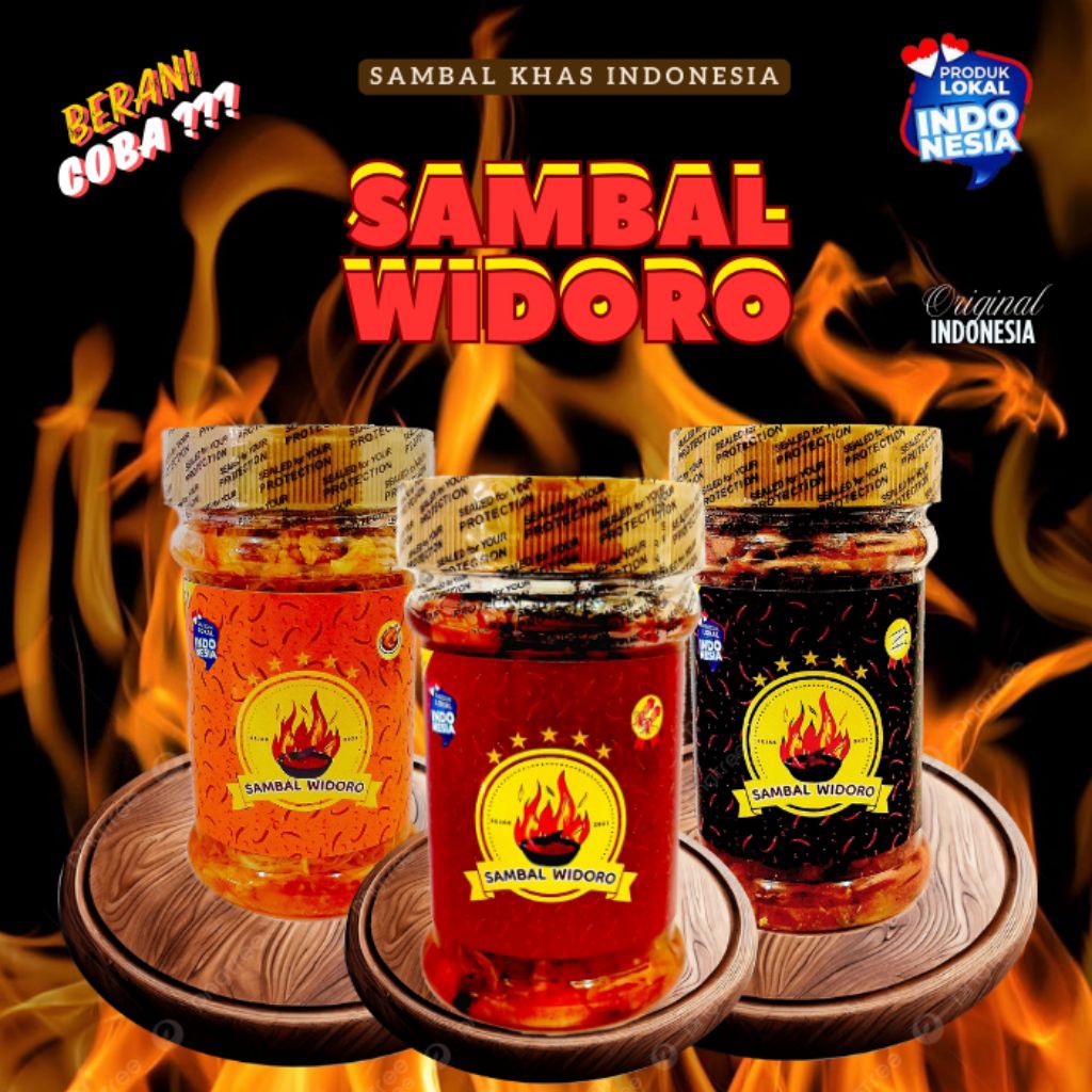 

Paket Sambal Cumi, Sambal Teri & Sambal Ayam Suwir Widoro ( 3x150 Gram )