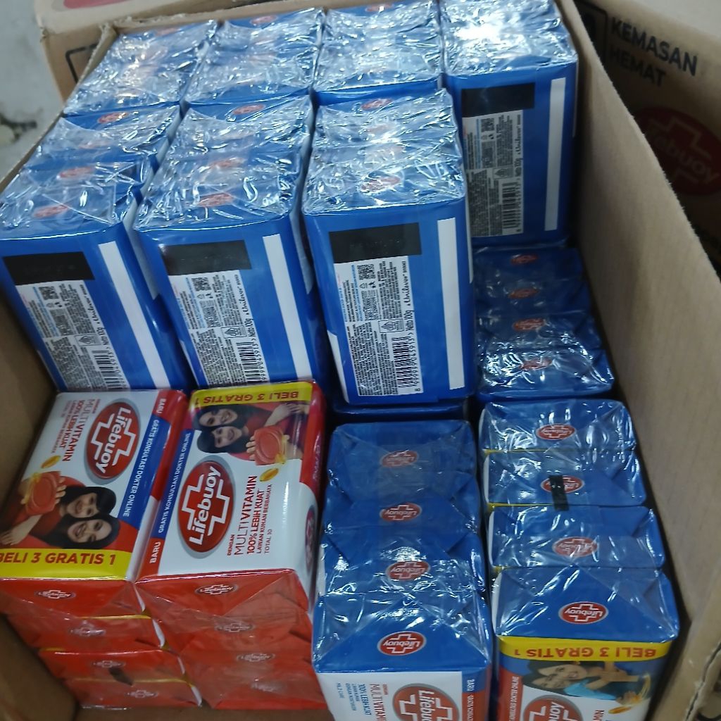 Lifebuoy Sabun Mandi Batang 100gr 1 Dus | Isi 24 (4x100gr) | 96 PCS