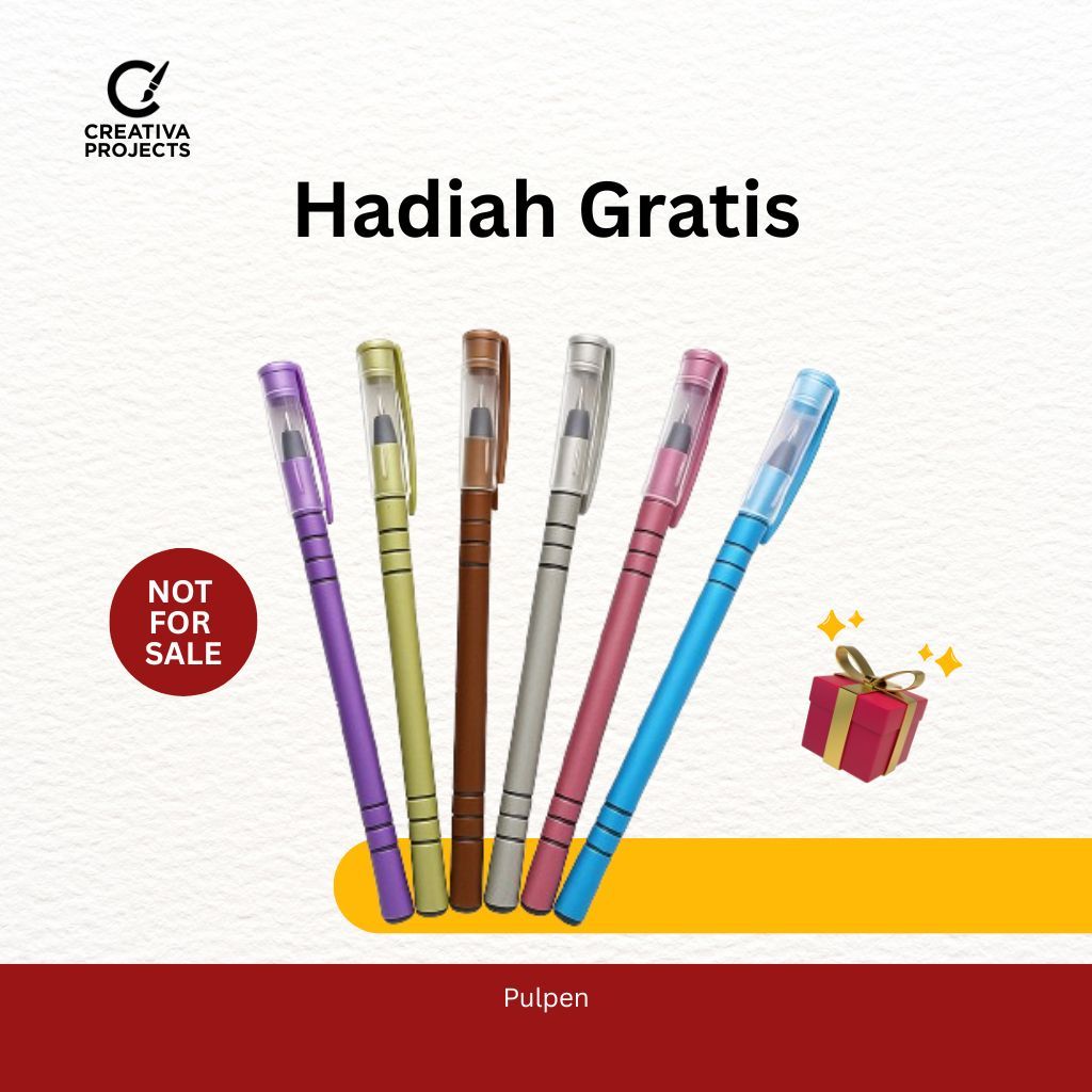

[SPESIAL GIFT - NOT FOR SALE] Creativa Projects Hadiah Gratis Pulpen Cantik