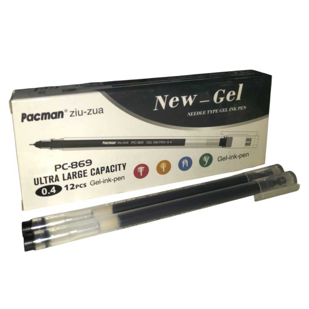 

pena gel murah pacman 0.4mm 1 pack isi 12 pcs