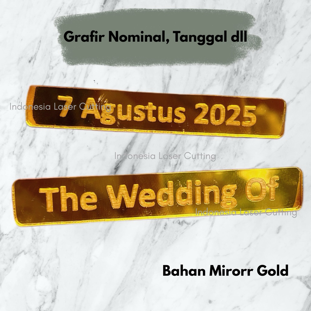 

Papan Nama Akrilik Tanggal Tulisan Request