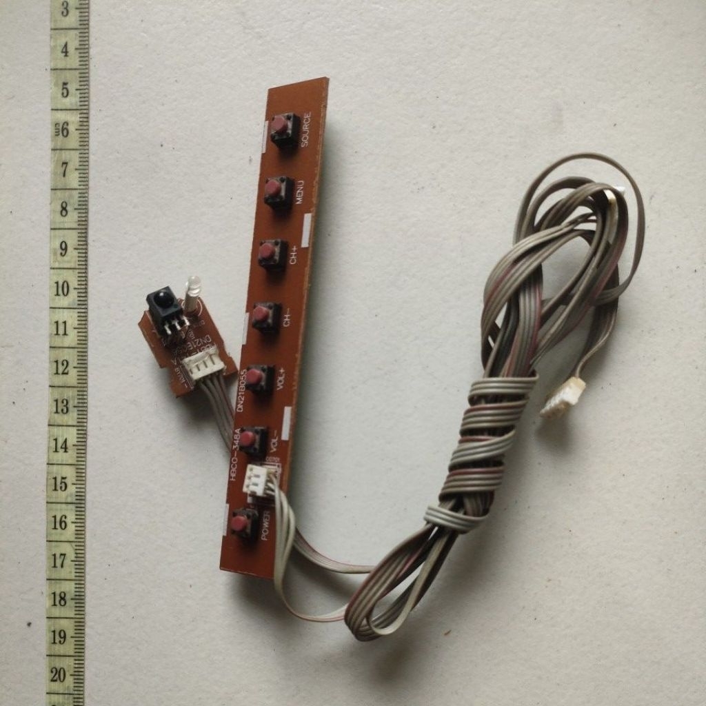 sensor remot + tombol tv polytron PLD 32T1500s copotan panel rusak
