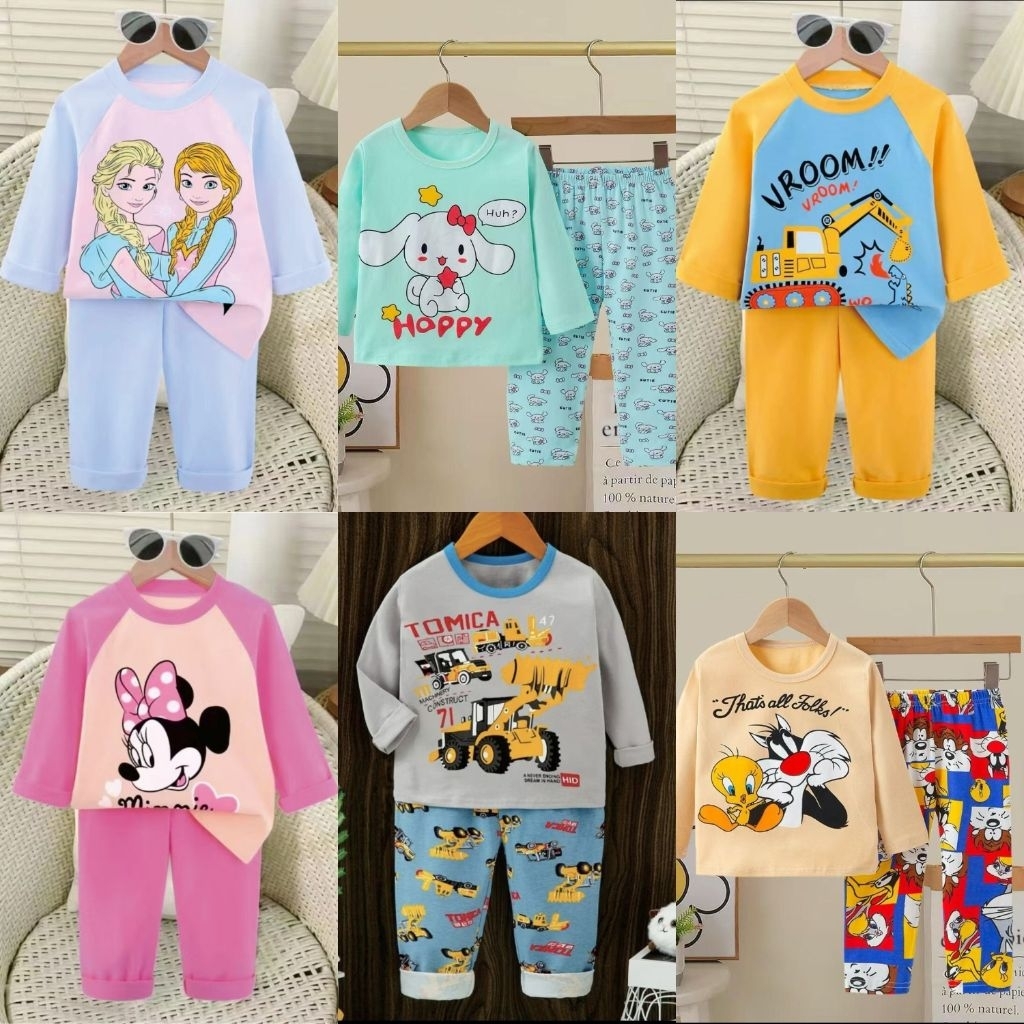 PP ANAK PREMIUM USIA 4-6TAHUN Jijibeier Kubao Mi Ka Dongfang Xinbeiker Kubao  Panjang motif karakter