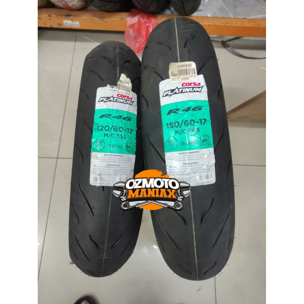 Paket Ban Corsa R46 Size 120/60-17 & 150/60-17