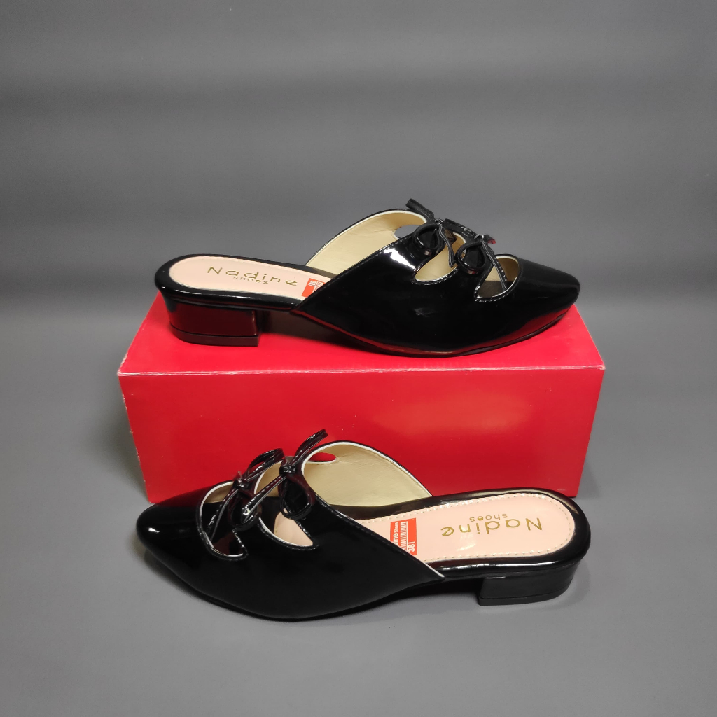 Sandal Sepatu Flat Mules Wanita Hak Heels 3Cm Import Terbaru