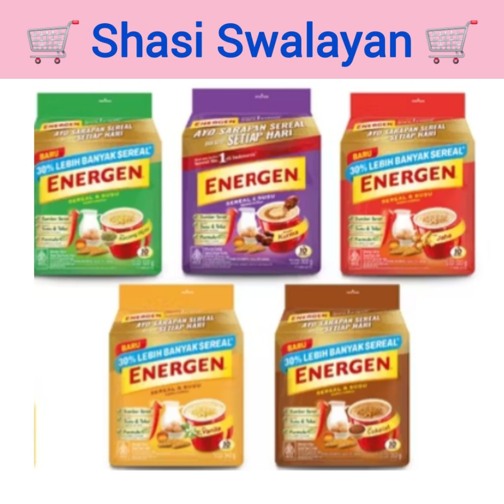 

ENERGEN Cereal Renteng/ Pack 10 Sachet