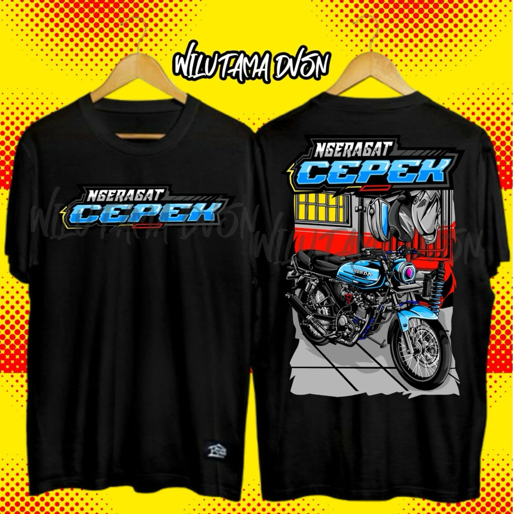 KAOS NGERAGAT CEPEK GL 100 KAOS HONDA GL 100