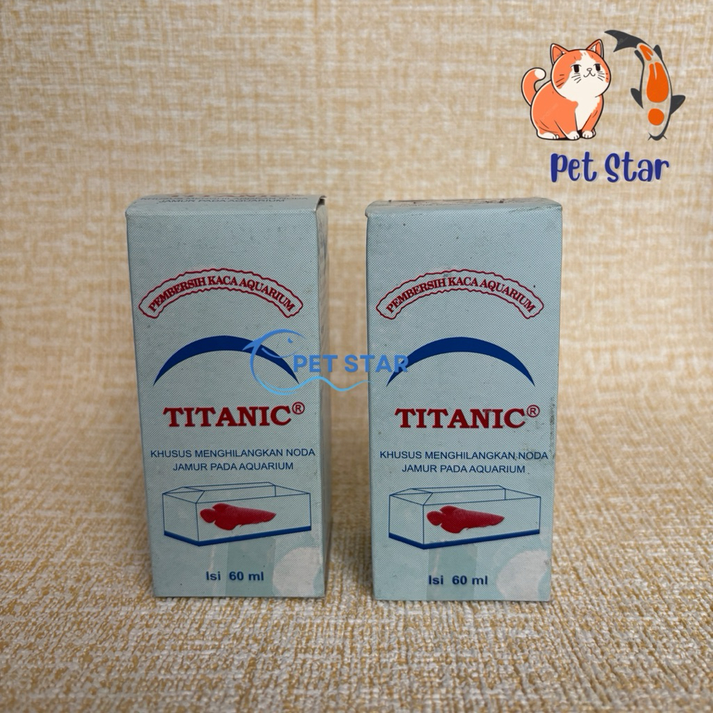 Titanic Pembersih Kaca Aquarium / Obat Pembersih Anti Jamur Kaca Aquarium