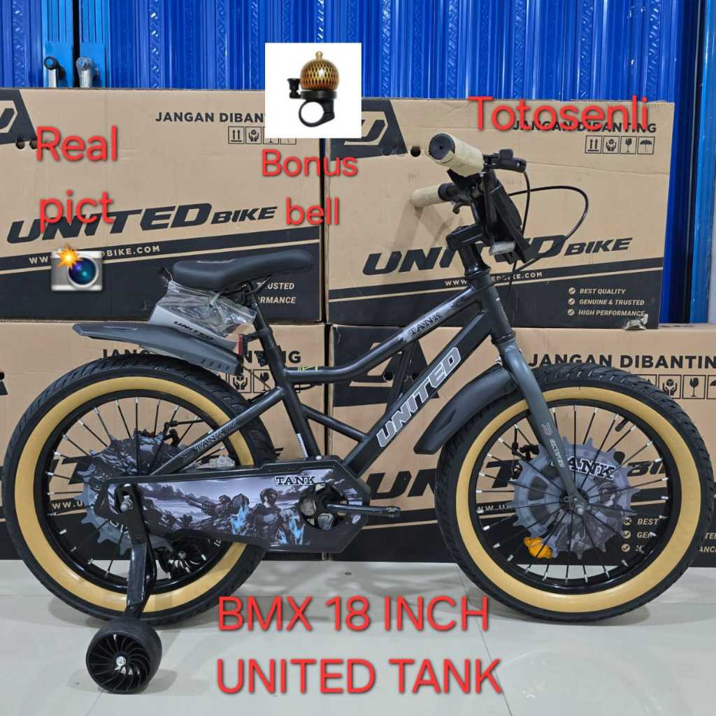 sepeda anak bmx 18 inch united tank sepeda anak bmx 18 inch united pitstop