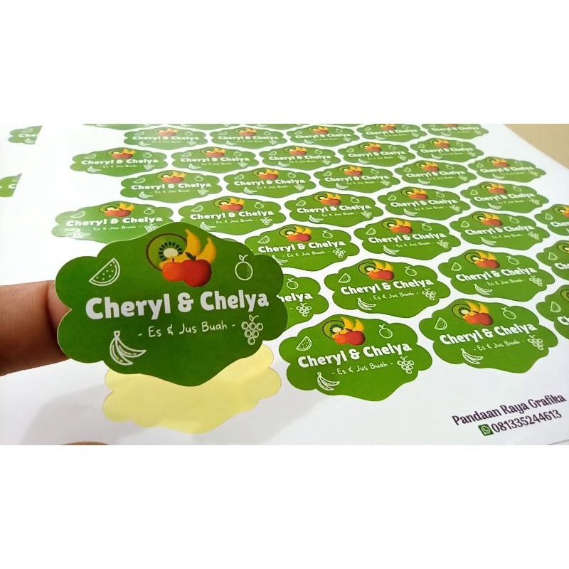 

Tambahan cutting kiss cut ukuran kecil 0,5 - 2 cm