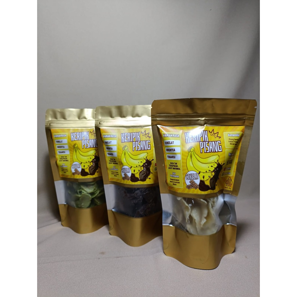 

Paket hemat keripik pisang cokelat lumer 3 rasa 225gr