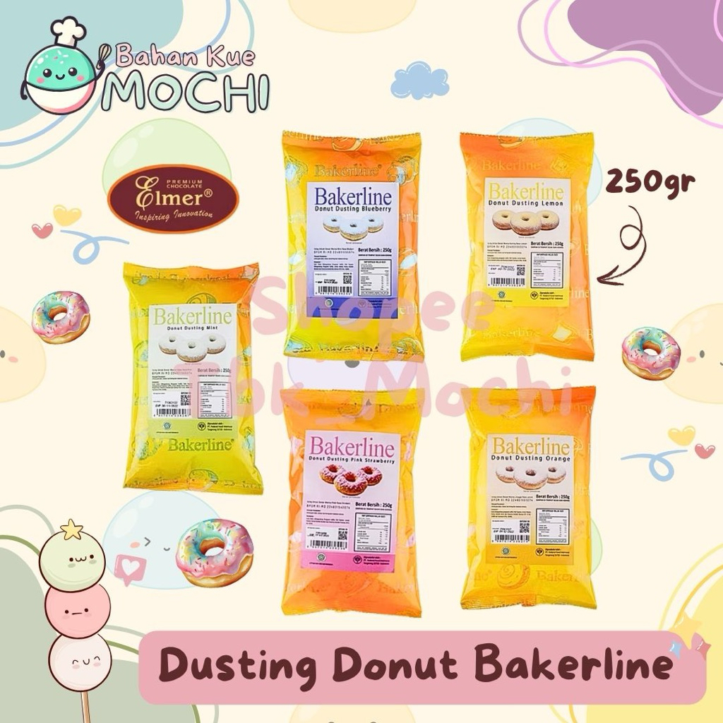 

Dusting Donut Bakerline 250gr / Gula Donat Tabur Dingin Bakerline Aneka Rasa
