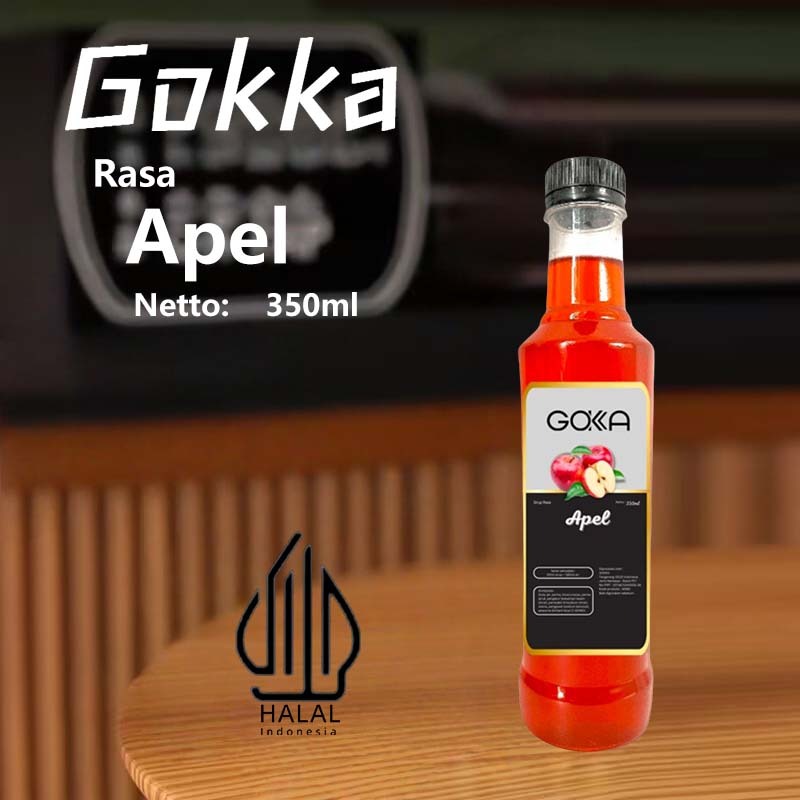 

GOKKA Sirup Minuman Rasa Apel 350ml Syrup / Sirup Apel / Jeruk Syrup Halal