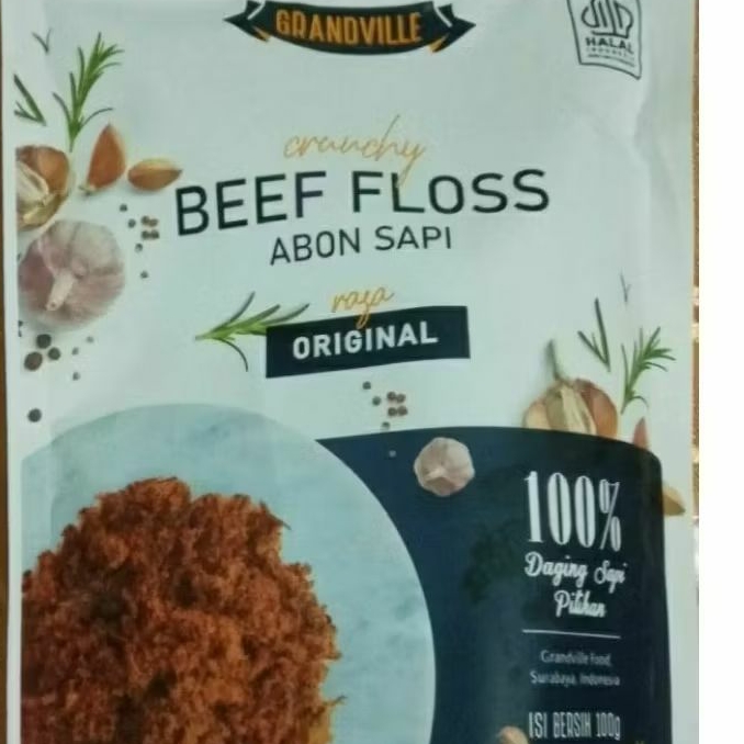 

Abon Sapi Grandville Crunchy Beef Floss Rasa Original & Spicy 100gr