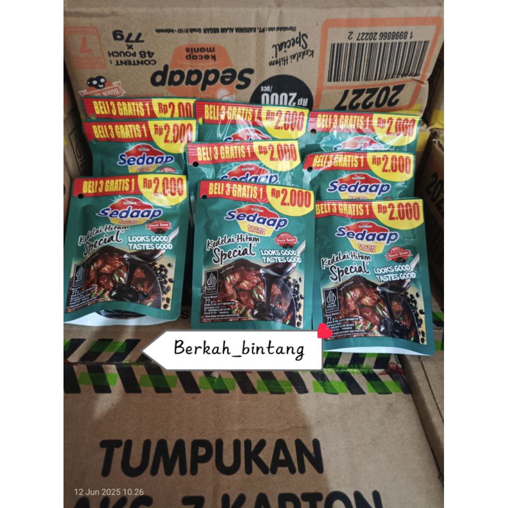 

Kecap Sedap hijau kemasan 2000 (1DUS)