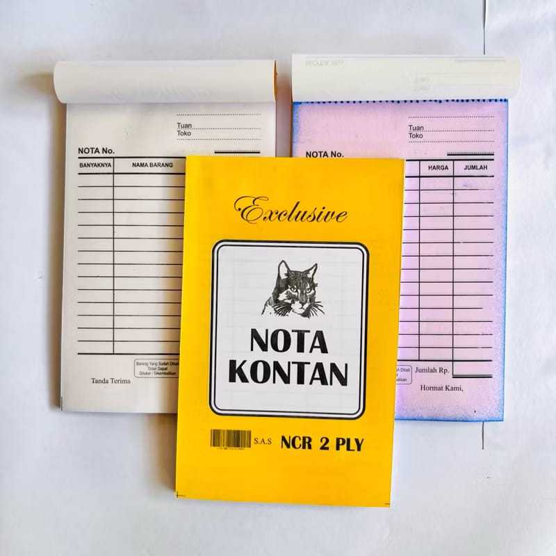 

Nota Kontan 2 Ply Kecil NCR Ukuran 16x10cm LEBIH HEMAT Murah