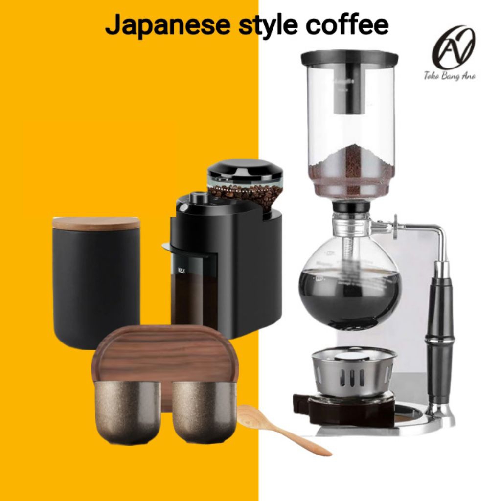 Paket alat seduh kopi  syphon coffee maker Japanese style