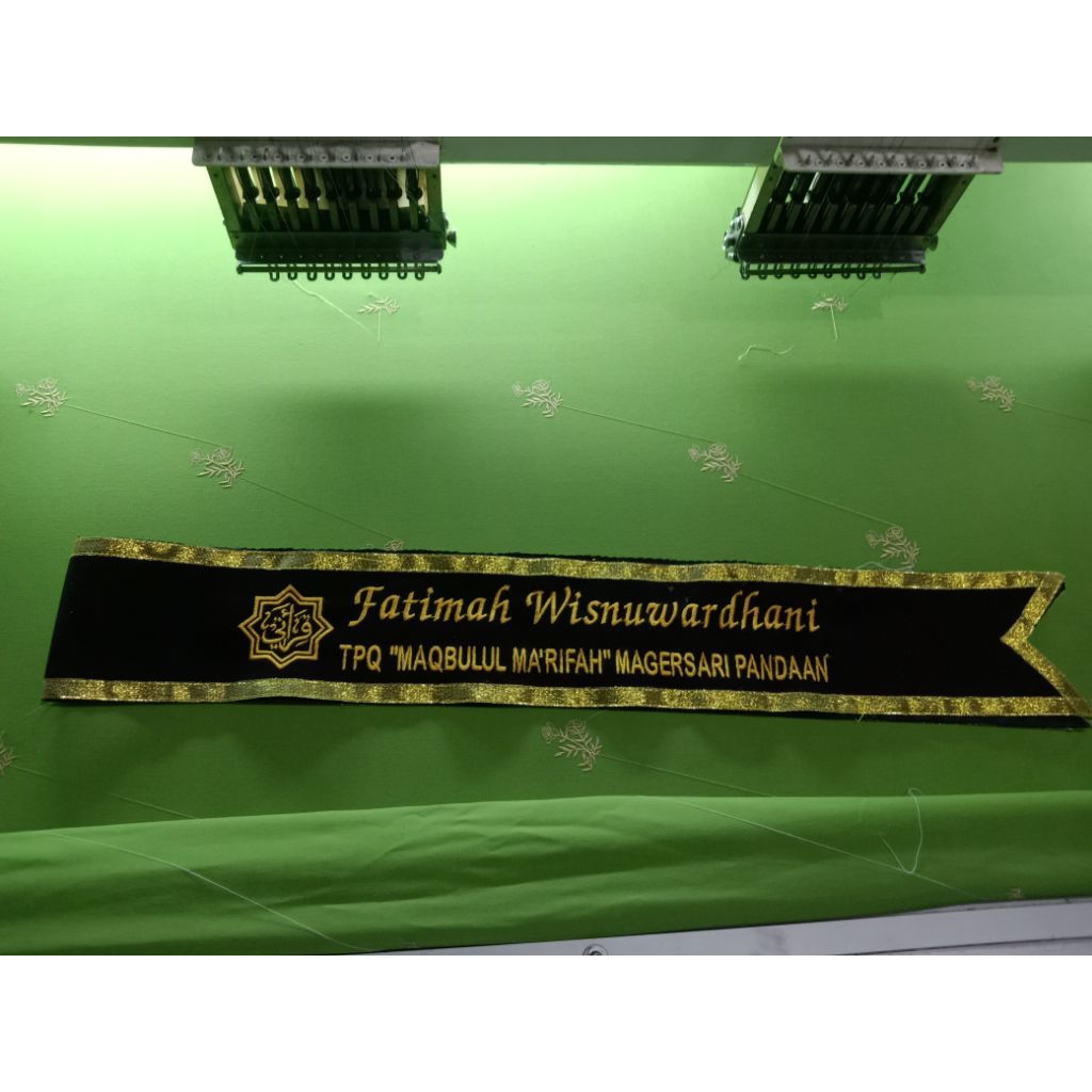 slempang wisuda bordir