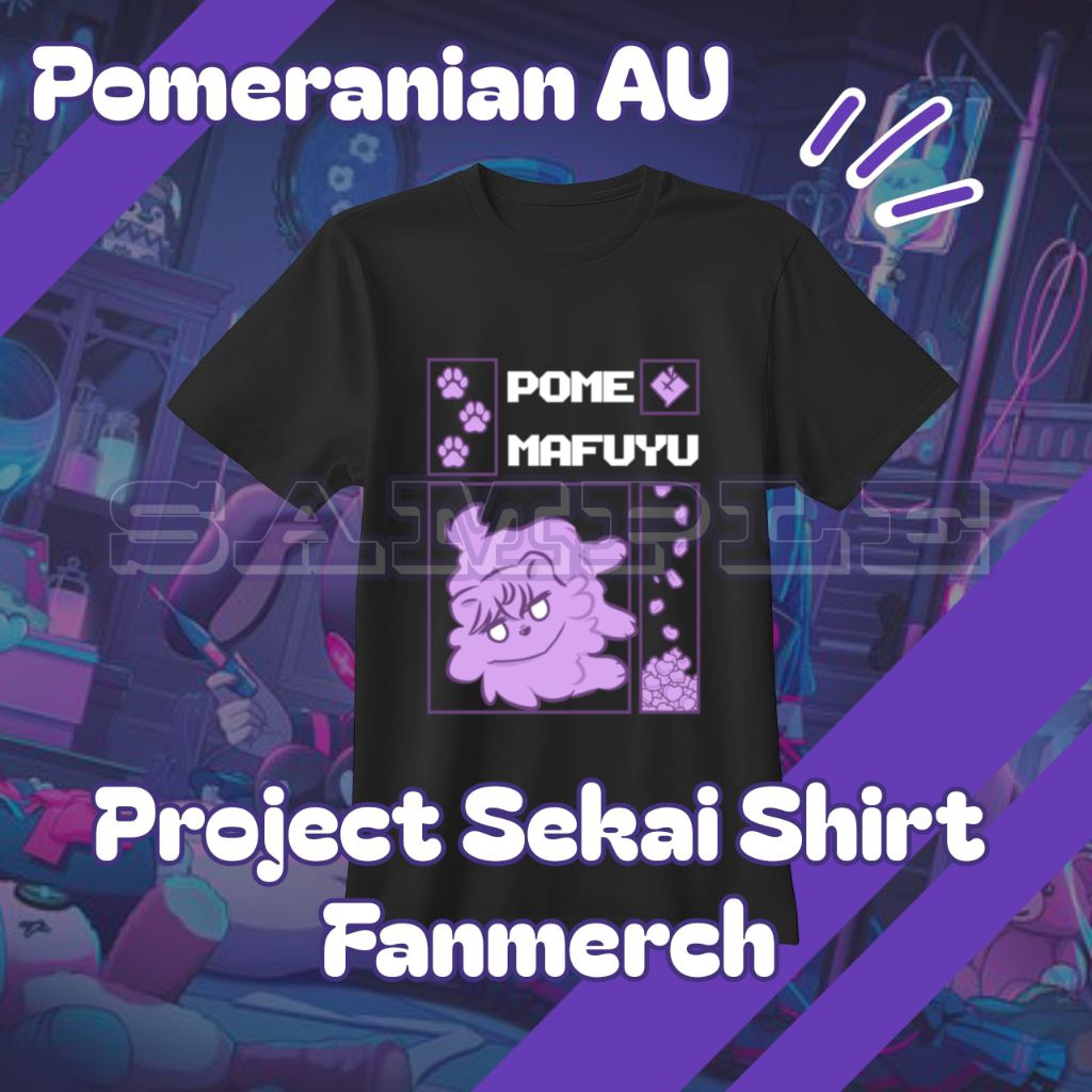 [Fanmerch] Pomeranian AU Mafuyu Asahina Project Sekai Shirt