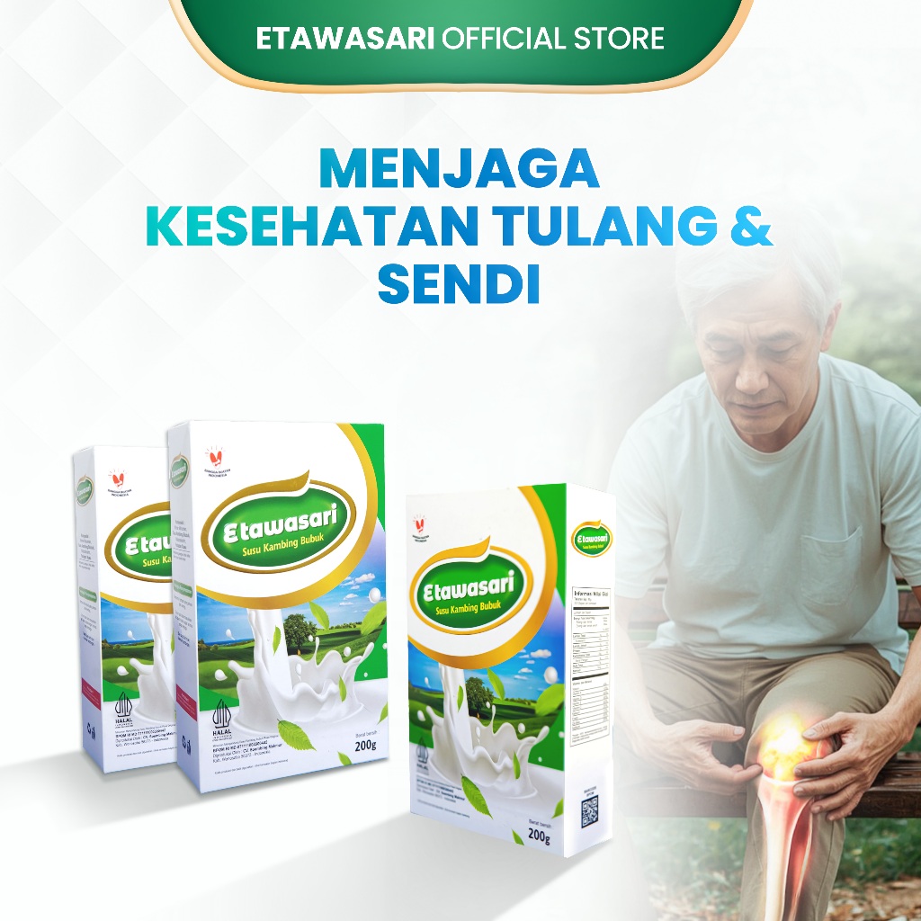 

Etawasari Susu Menjaga Kesehatan Tulang dan Sendi - 200 Gram (3 box)