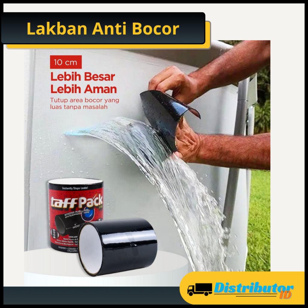 Lakban Tambal Plastik Pralon Ember Bak / Lem Ember Anti Bocor Super Kuat Flex Tape TaffPACK