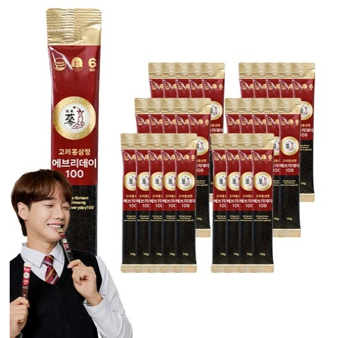 

(10pcs) Korean 6Years Red Ginseng Extract Everyday100 15g Korea Ginseng Merah 6 Tahun