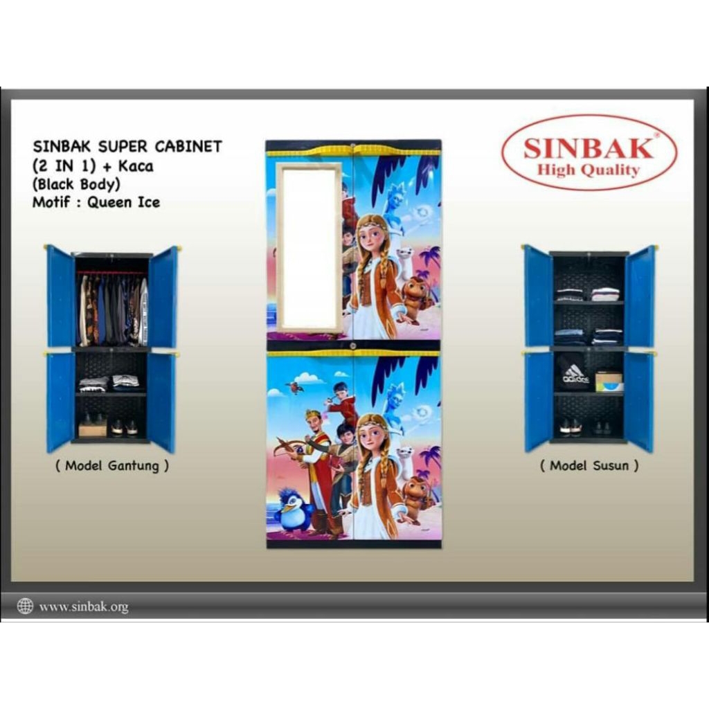 almari plastik sinbak