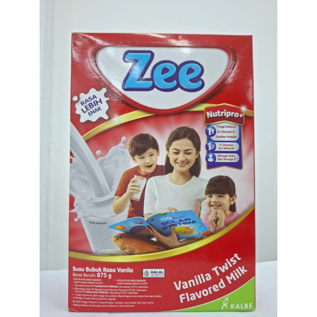 

Zee - Susu bubuk Rasa Vanila 875g