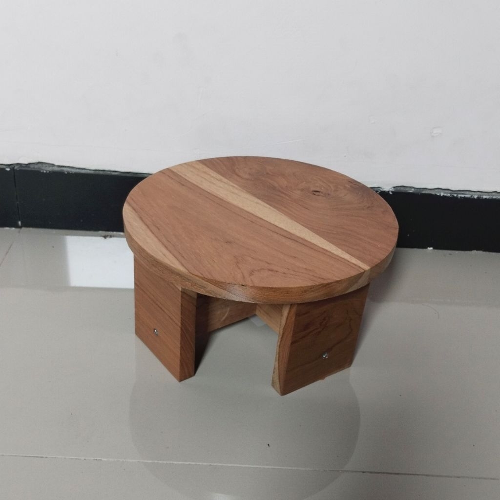 dingklik kayu model bulat