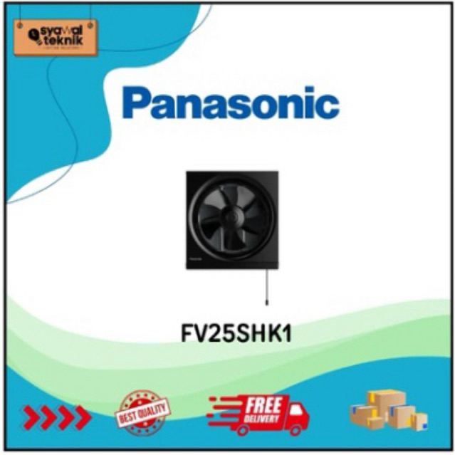 Panasonic Exhaust Fan Kitchen Kipas Angin Dinding Dapur Hitam FV-25SHK1-K