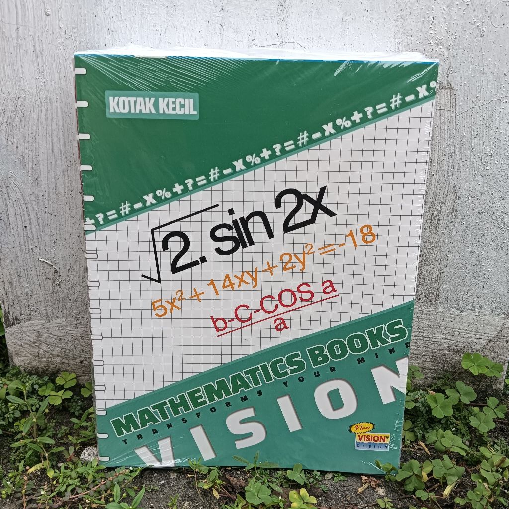 

3 PCS BUKU TULIS KOTAK KECIL UNTUK MATEMATIKA MTK VISION UKR SIDU 16X21CM GROSIR