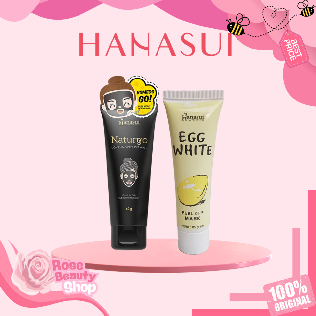 Hanasui Peel Of Mask Tube | Egg White | Naturgo Black BPOM