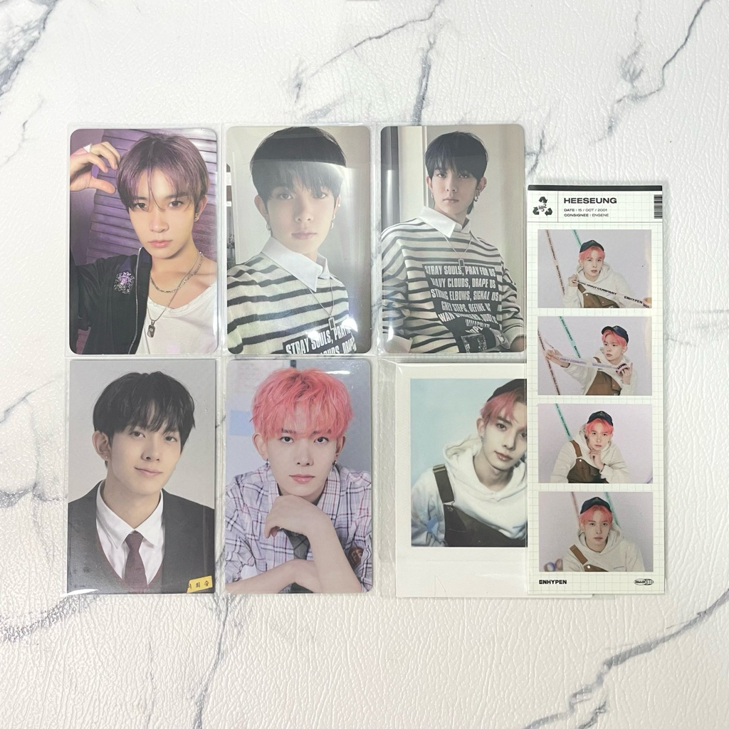 photocard pc enhypen heeseung gitar vce kpopmerch r2 selca concept border carnival hype yet dimensio