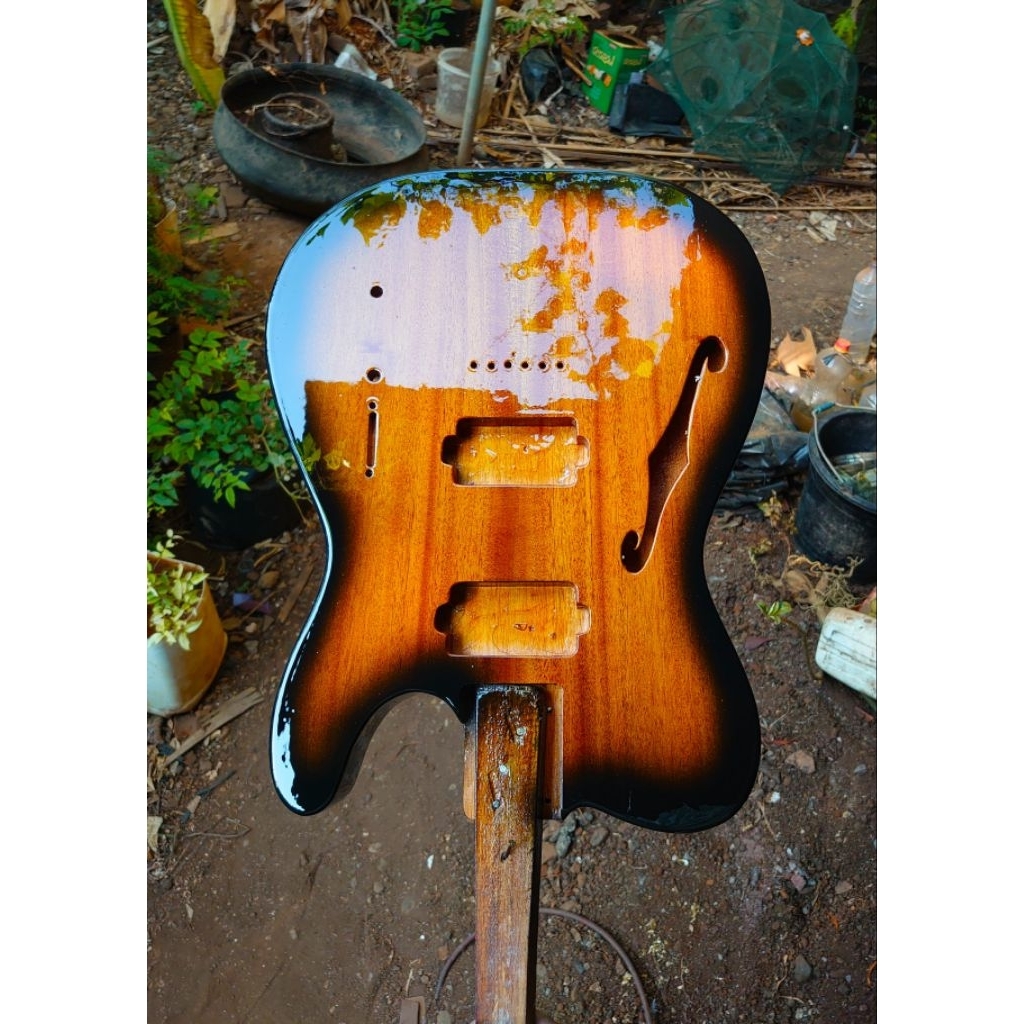 Body Gitar Telecaster Thinline Custom