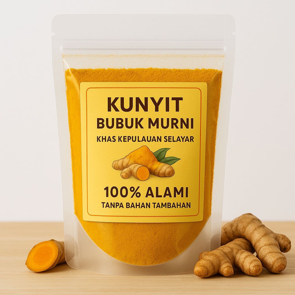 

Kunyit Bubuk Murni 100% Asli Tanpa Campuran Khas Kepulauan Selayar