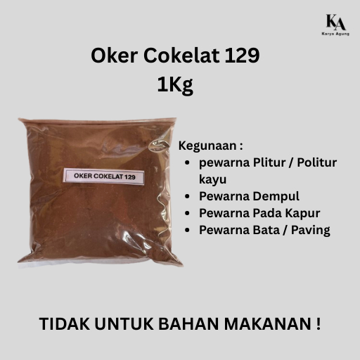 Oker Cokelat / Oyan Cokelat / Iron oxide BROWN 129 1Kg