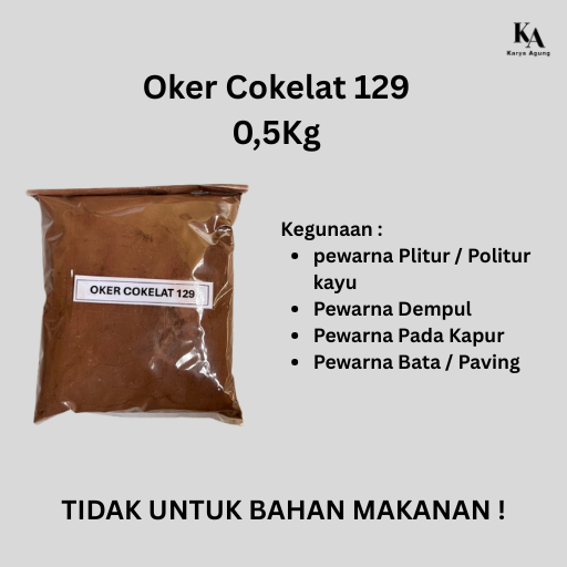 Oker Cokelat / Oyan Cokelat / Iron oxide BROWN 129 0,5Kg 500 Gram