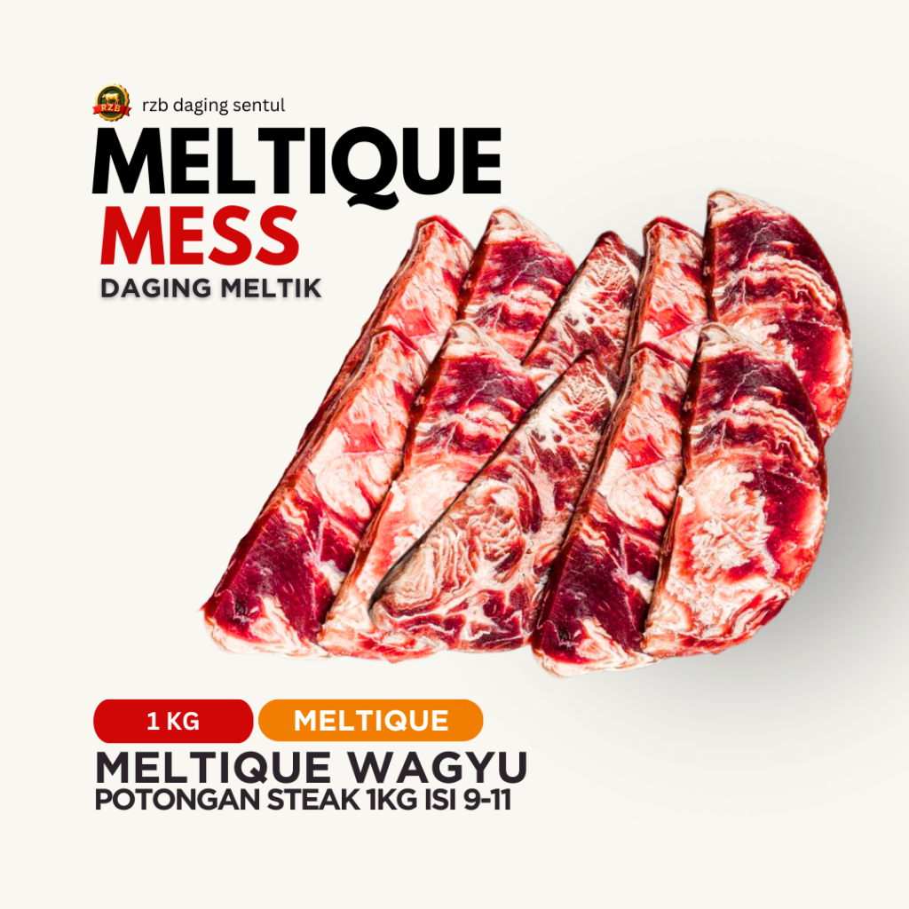

| RZB | DAGING MELTIQUE MESS WAGYU 1KG - 500GR | meltik | meltiq | steak