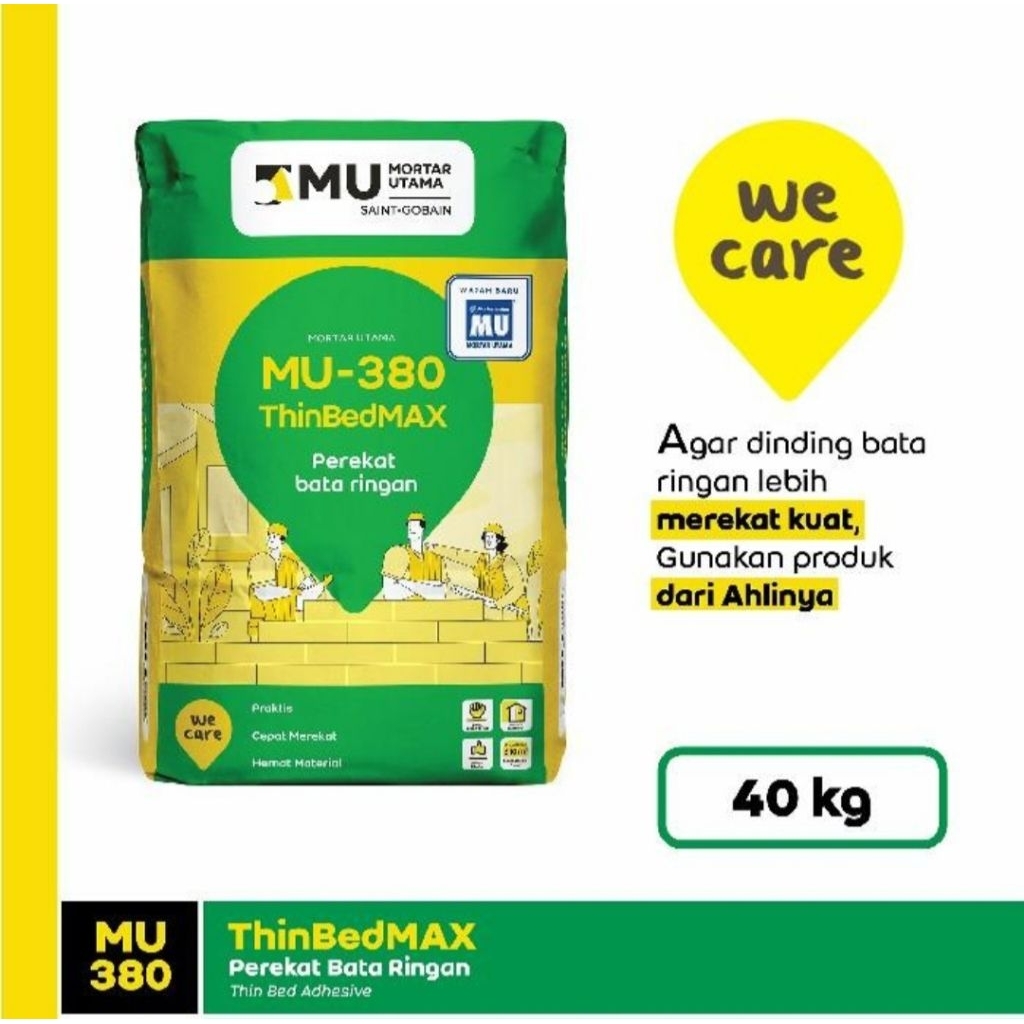 MU 380 Perekat Bata Ringan Hebel 40kg