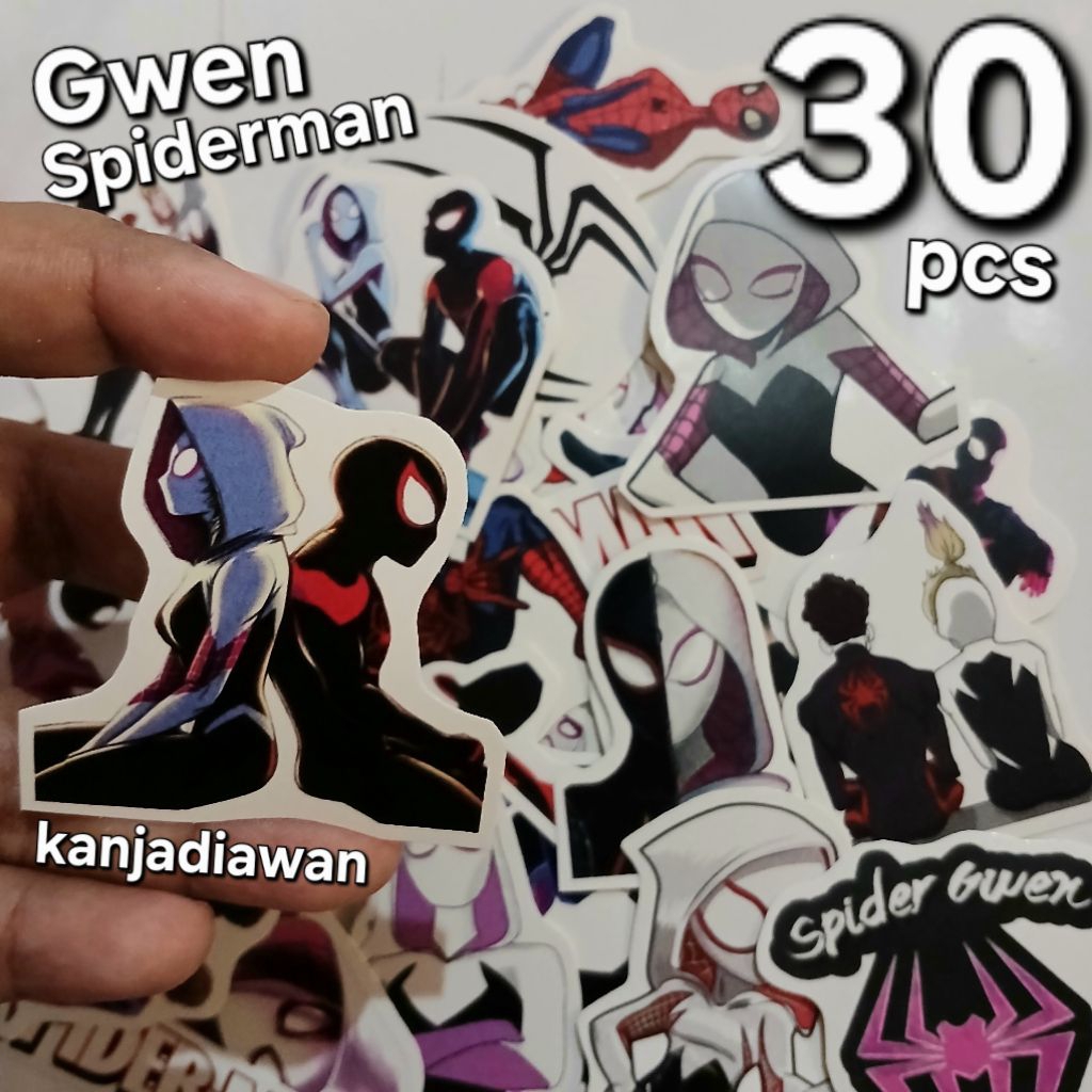 

Stiker Spiderman Gwen 30 pc Gwen and Spiderman Sticker Set
