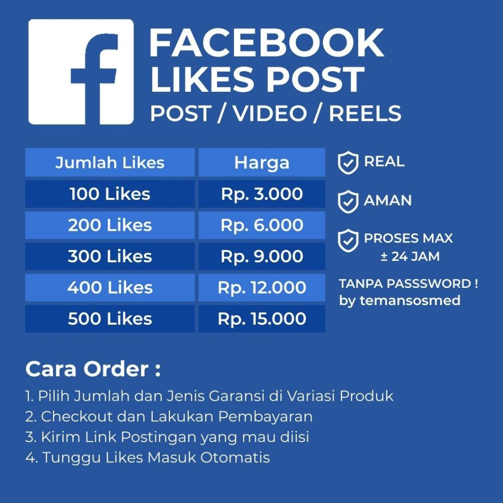 Like Facebook Likes FB Facebook Like Murah Bergaransi Permanen