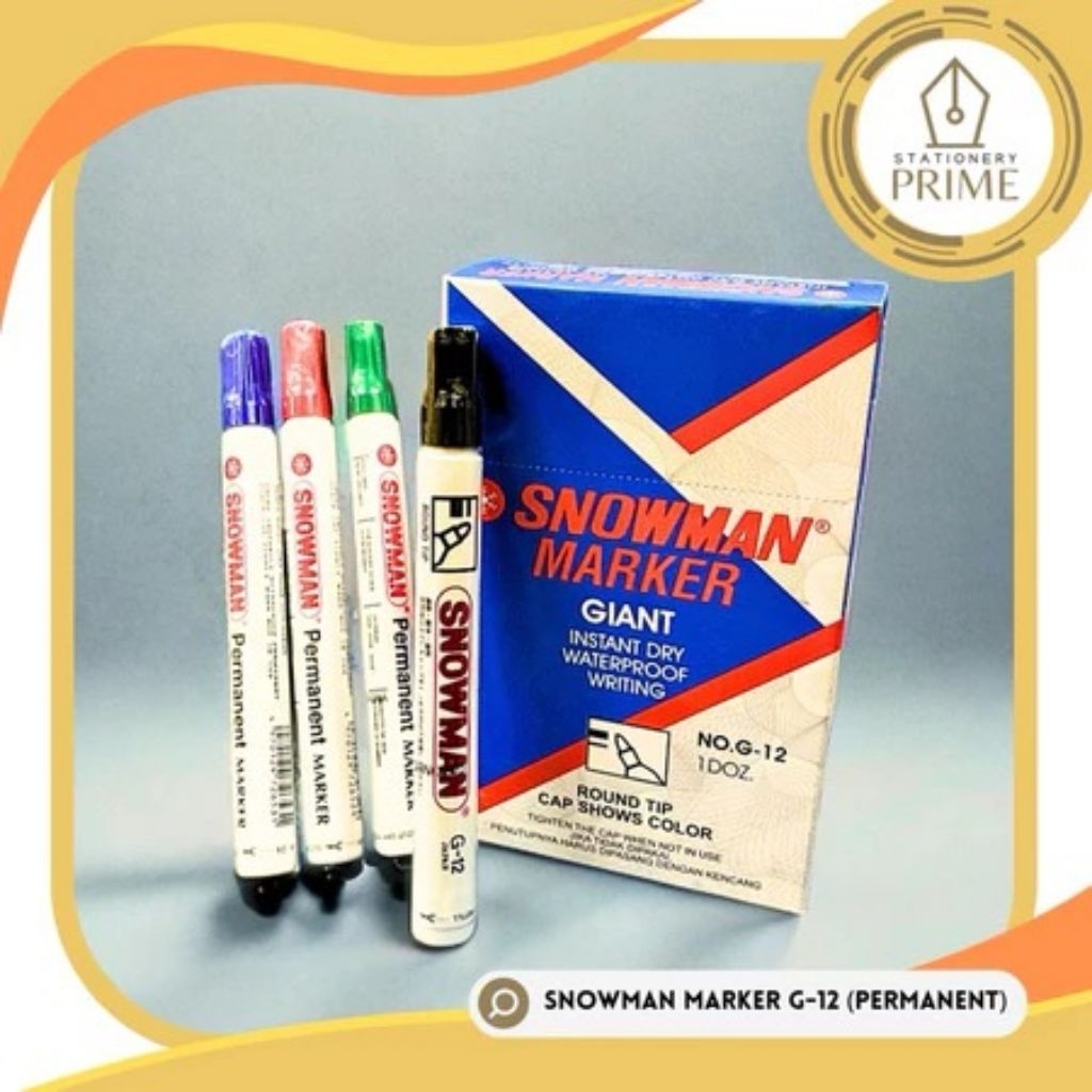 

Spidol Snowman Permanent G-12 [Piece]