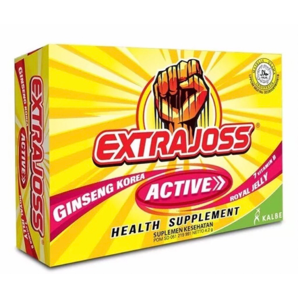 

Extra Joss Active 1 Box 12 Sachet 4g Serbuk Minuman Berenergi