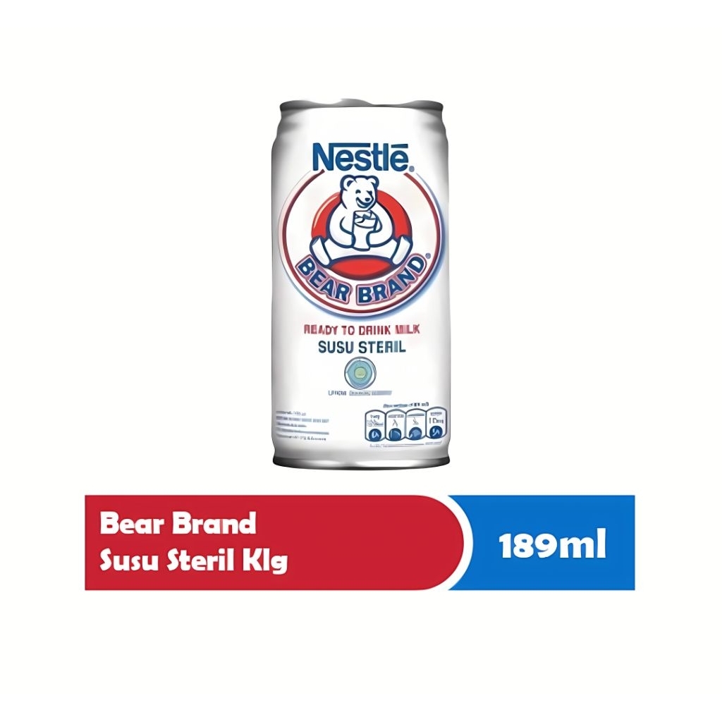 

Susu Steril BEAR BRAND 189ml 1 Dus
