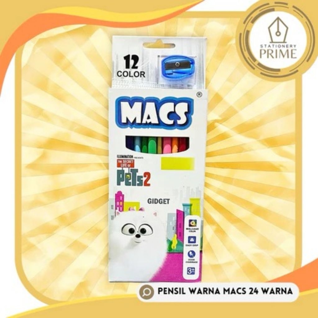 

Pensil Warna MACS 12 Warna
