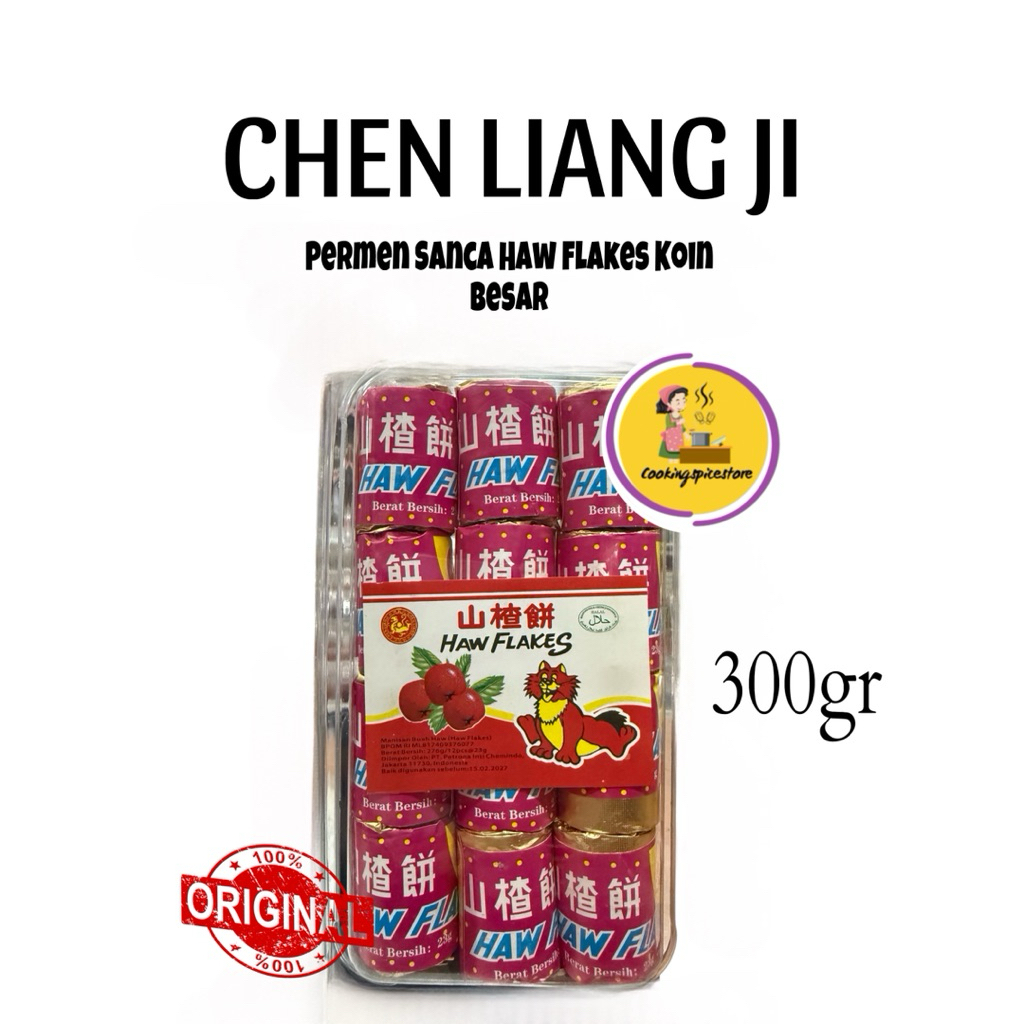 

Permen Sanca Haw Flakes Koin Besar / Koin kecil CHEN LIANG JI 85gr - 300gr