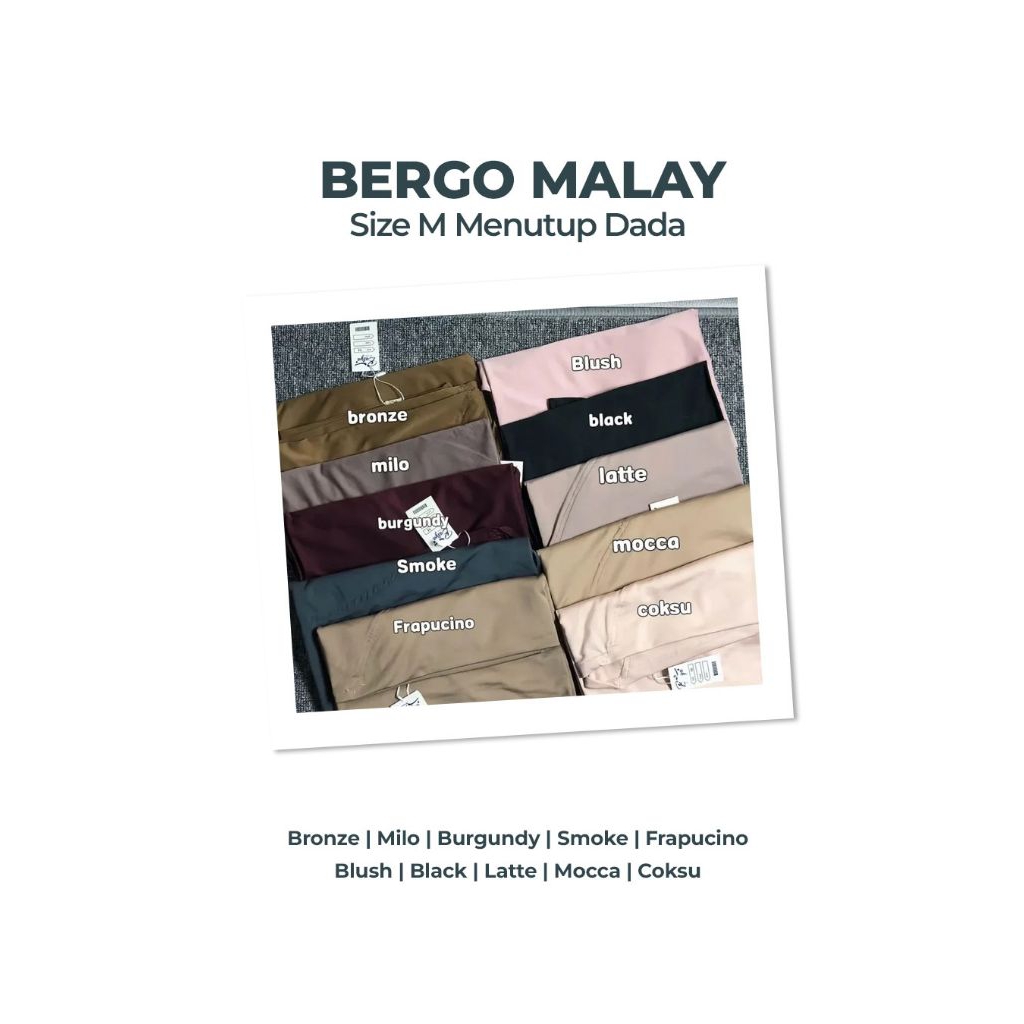 Hijab Bergo Malay // Hijab Bergo Daily // Hijab Bergo Supports