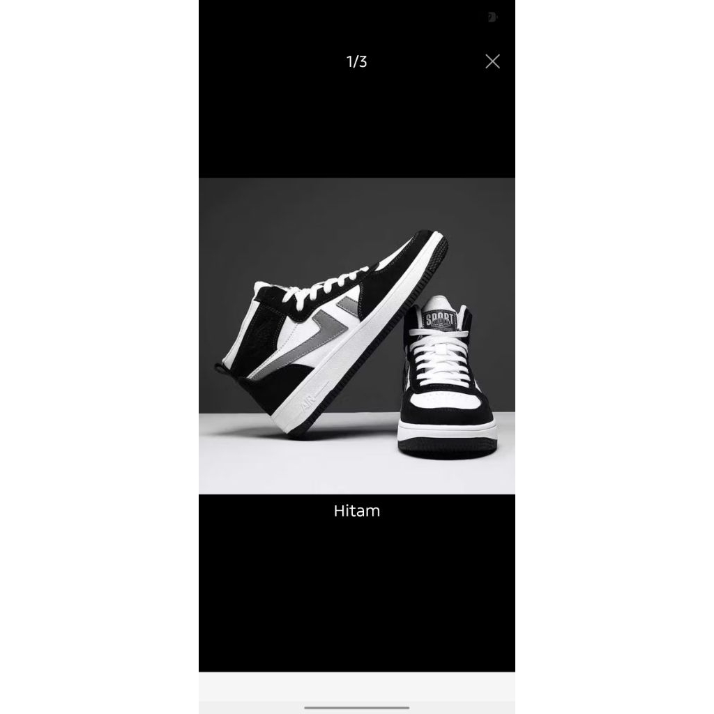 sepatu sniker boot pria/wanita